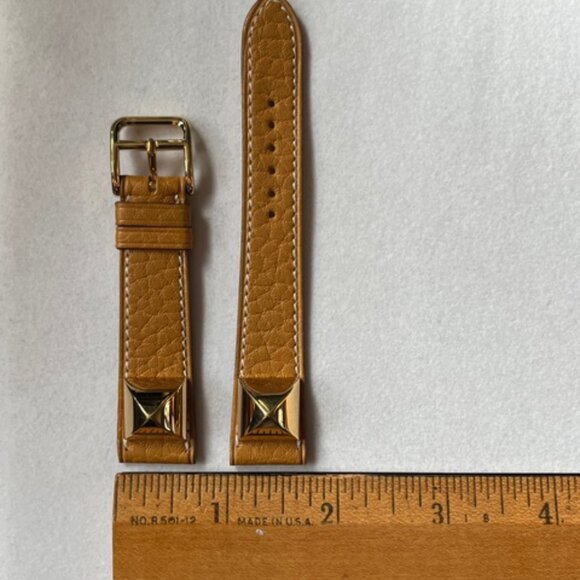 Light Brown Hermes Medor Watch band - Picture 3 of 5